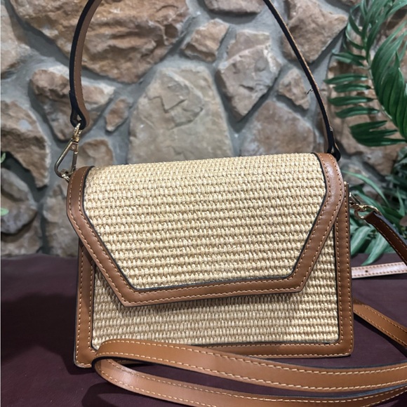 Roberta Rossi Handbags - ROBERTA ROSSI leather and raffia bag